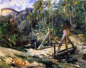 Paisaje Tirolés con Puente