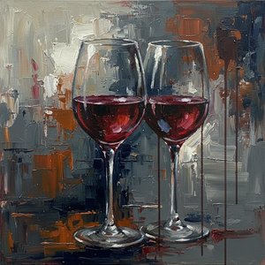 Crimson Resonance: A Monumental Study Of Shadows And Distilled Elegance — Christian Noiret, Contemporary Abstract