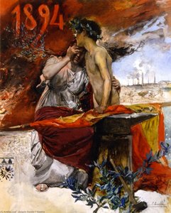 Cartel Para La Exposición Agroindustrial De 1894 — Joaquín Sorolla Y Bastida