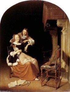 Woman With Pet Dog