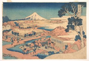 Fuji From The Katakura Tea Fields In Suruga — Katsushika Hokusai