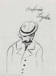 Self-portrait With Hat — Antonio Laccabue
