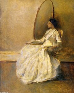 Lady In White (no. 1) — Thomas Wilmer Dewing