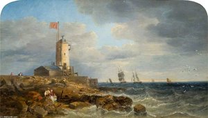 Sunderland Pier — John Wilson Carmichael
