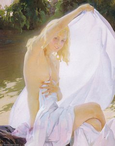 Mujer Secandose — Francisco Pons Arnau