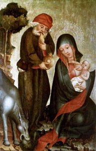 Rest On The Flight To Egypt, Panel From Grabow Altarpiece — Meister Bertram