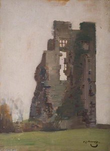 Study Of A Ruined Building — Sir Alfred James Munnings