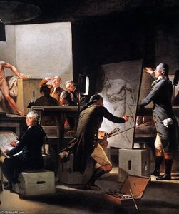 Life Class in the Vienna Academy (detail)