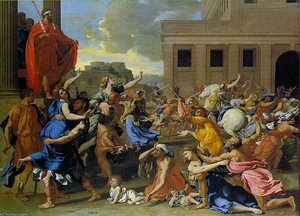 Rape Of The Sabine Women — Nikolaus Poussin, Baroque