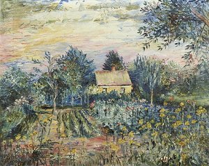 Summer Gardens Near The House — David Davidovich Burliuk