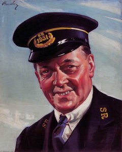 Southern Railway Guard Sunny South Sam (Southern Railway poster artwork)