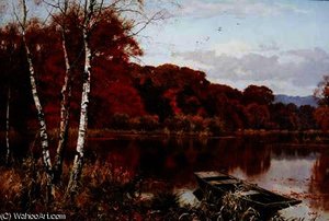 Now Autumn's Fire Burns Slowly Along The Woods — Edward Wilkins Waite, Realism