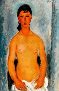 Standing Nude (also Known As Elvira) — Amedeo Clemente Modigliani, Expressionism