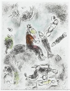 Illustration Für Louis Aragons Werk „wer Dinge Sagt Ohne Etwas Zu Sagen“ — Marc Chagall, Surrealist Expressionism
