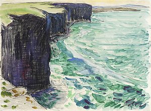 The Cliffs — Maxime Emile Louis Maufra