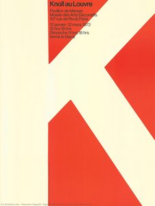 Knoll Au Louvre\n\nk — Massimo Vignelli, Vignelli Associates, Swiss Graphic Design