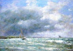 The Stranded Boat — Eugène Louis Boudin