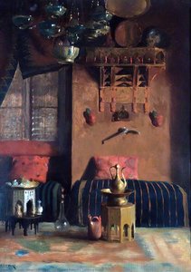 Sir Richard Burton's Smoking Room — Albert Letchford, Contemporary Realism