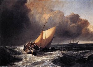 Dutch Boats in a Gale - Niederländische Schiffe im Sturm