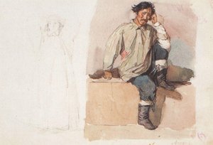 Khakasy With His Feet Bound With Chains — Vasily Ivanovich Surikov