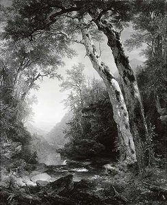 In The Catskills, (painting) — Asher Brown Durand