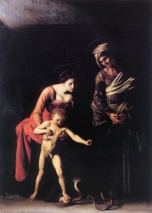 María Magdalena Y El Niño Jesús Con Santa Ana — Caravaggio