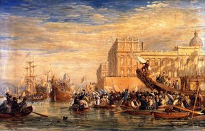 George Iv Embarking For Scotland At Greenwich — Dejvid Koks