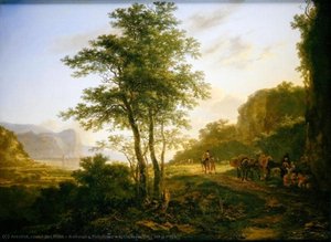 Italianate Landscape With Travellers On A Path — Jan Both