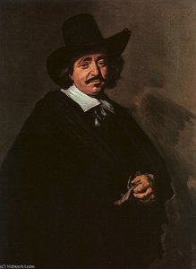 Portrait Of A Man - Oil On Canvas — Frans Hals I