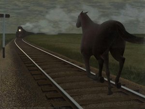 Horse And Train — David Alexander Colville