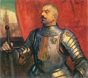 Portret Erazma Barącza — Leon Wyczółkowski, Realism