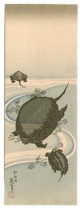 Three Turtles — Katsushika Hokusai