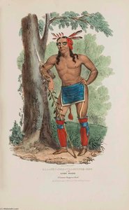 KAA NUN DER WAAGUINSE ZOO or the Berry Picker A Famous Chippewa Chief, from The Aboriginal Portfolio