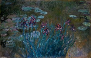 Seerosen Und Irisen — Claude Monet