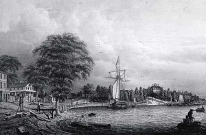 Massachusetts, Chelsea Creek, (painting) — Robert W. Salmon