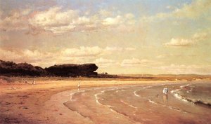 Second Beach, Newport — Thomas Worthington Whittredge, Hudson River School