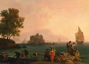 Coastal Landscape Near Naples — Pierre Jacques Volaire