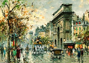 Porte St. Martin — Antoine Blanchard (marcel Masson), Impressionism