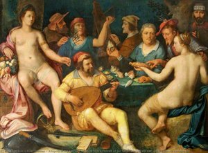 Allegory of the Arts and Sciences with a Portrait of Jan Govertsen van der Aer (after Cornelis van Haarlem)