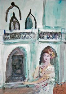 English Castle With Owner — Mária Bozóky