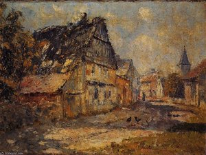 Gasse In Ehringsdorf Bei Weimar — Christian Rohlfs