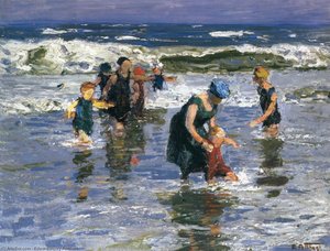 In The Surf — Edward Henry Potthast