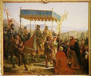 ENTREE DE CHARLES VIII A NAPLES.12 MAI 1495