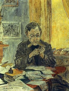 Portrait D' Emile Verhaeren — James Ensor, Impressionism