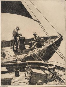 Mending Trawls — George A Bradshaw