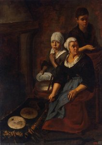 Baking Of Flat Cakes — Bartolomé Esteban Murillo, Baroque