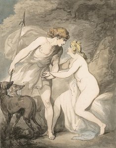 Venus And Adonis — Thomas Rowlandson
