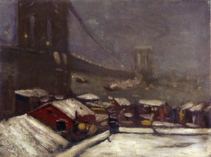 Brooklyn Bridge — George Benjamin Luks