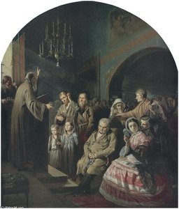 Sermon In A Village — Vasily Grigoryevich Perov