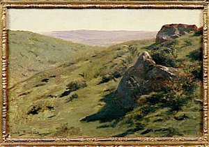 Roches au flanc de la colline